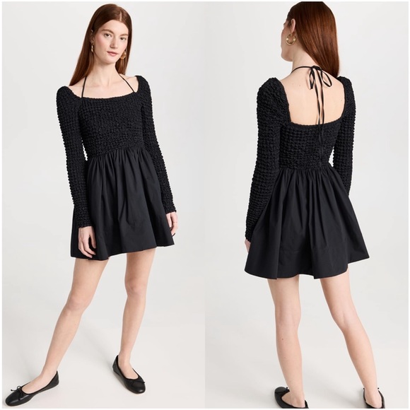 NEW STAUD Cassidy Dress in Black - Picture 7 of 16